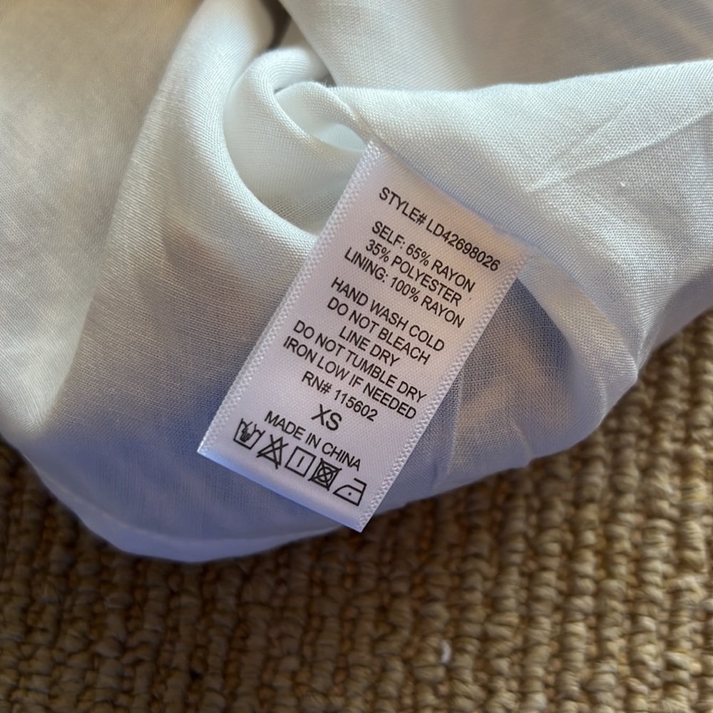 NWOT Lush World Wonder Blue Stripe Tie-front Midi Dress XS - Picture 10 of 11